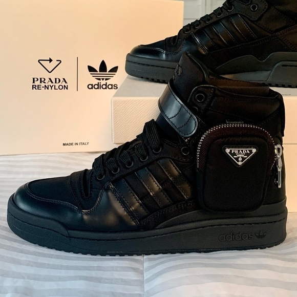 Prada x Adidas Re-Nylon Forum High-Top Sneakers - Picture 10 of 11